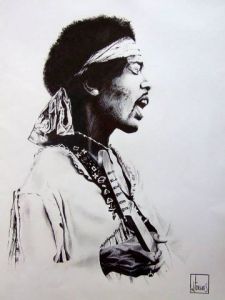 Voir cette oeuvre de wilfried forgues : Jimi Hendrix 2