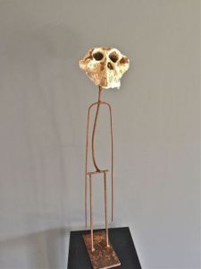 Sculpture de Breval: australopithèque N°8