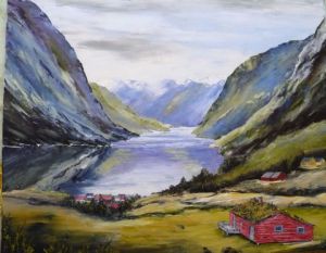 Voir le détail de cette oeuvre: Fjord Olden Norvège