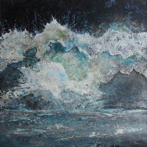 Wild wave.   - Peinture - Meryl QUIGUER