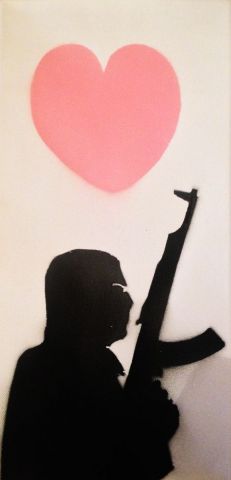 Romantic Terrorist - Peinture - Degun