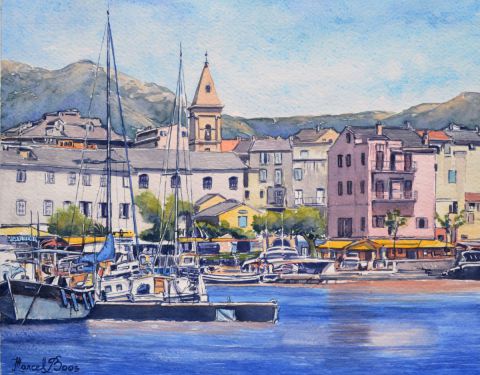 Saint Florent (Corse) - Peinture - Marcel BOOS