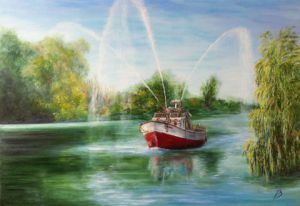 Voir cette oeuvre de Daniele KECHIDI: Le commandant Filleau, bateau pompe