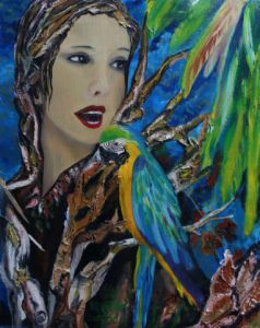 Voir cette oeuvre de Martine DEMORE: l'oiseau parlant à l'arbre