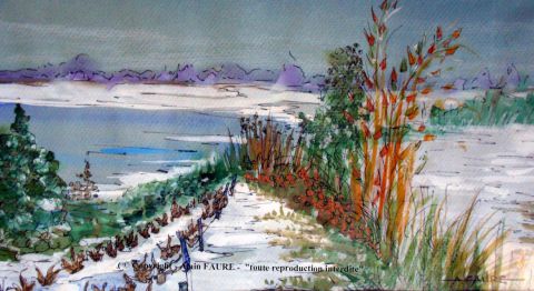 L'artiste ALAIN FAURE - LE LAC BLANC L'artiste ALAIN FAURE - LE LAC BLANC