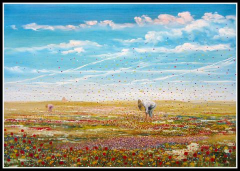 LA CUEILLETTE - Peinture - JEAN-CLAUDE REGY LA CUEILLETTE - Peinture - JEAN-CLAUDE REGY