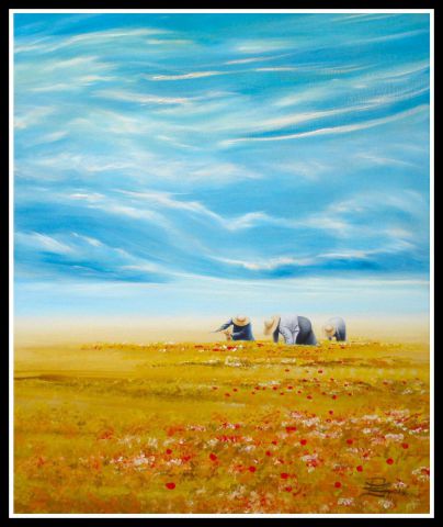 LES MOISSONS - Peinture - JEAN-CLAUDE REGY LES MOISSONS - Peinture - JEAN-CLAUDE REGY