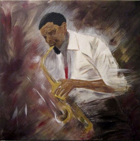 Jazz man - Peinture - thierry vernet