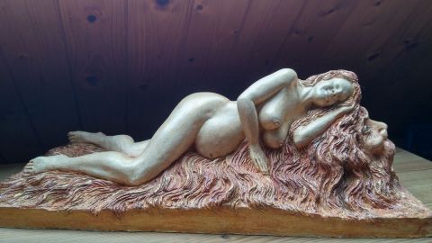 La belle et la bête - Sculpture - Fourmont Yves