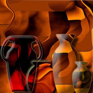 Art_numerique de simonian christian: Vase et potterie