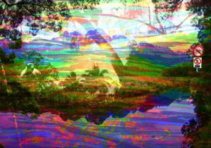 Art_numerique de FRANCOIS VEILLET: Plongée dans Mirror lake