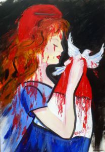 Peinture de Chantal  Urquiza: MARIANNE EST BOULVERSÉE 
