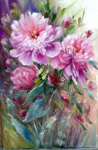 Pivoines 20 - Peinture - chrispaint-flowers Pivoines 20 - Peinture - chrispaint-flowers