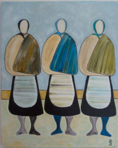 Trois femmes - Peinture - JaumeP