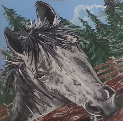 le cheval - Peinture - johann mastil