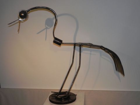LE CYGNE - Sculpture - Roland GOURDON