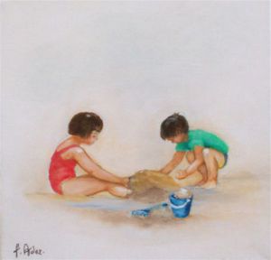 Voir cette oeuvre de francoise ader: les jambes dans le sable