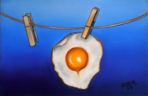 L'oeuf pendu - Peinture - BETTY-M peintre L'oeuf pendu - Peinture - BETTY-M peintre