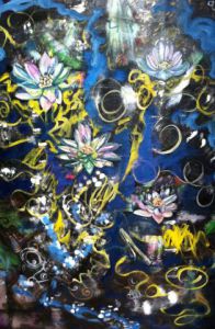 Voir cette oeuvre de NADINE ROLLAND: Les lotus blancs