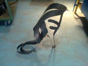 Sculpture de djay: la chaussure à talon