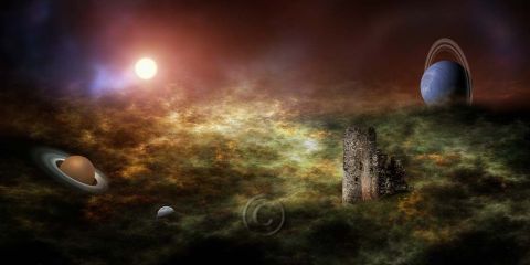 Vers Saturne - Art numerique - AGaymard Vers Saturne - Art numerique - AGaymard