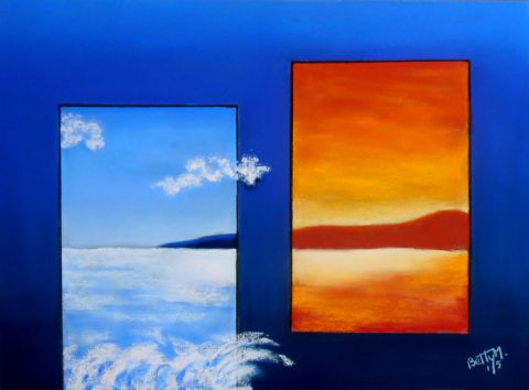 Matin et soir - Peinture - BETTY-M peintre Matin et soir - Peinture - BETTY-M peintre