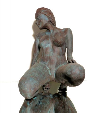 femme nue - Sculpture - buzy