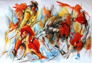 Voir cette oeuvre de Jean-Luc LOPEZ: Sang de corrida