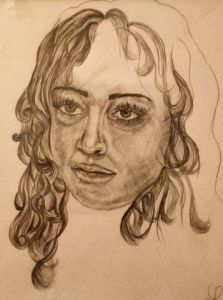 Dessin de Diademe: Portrait-gravure de femme