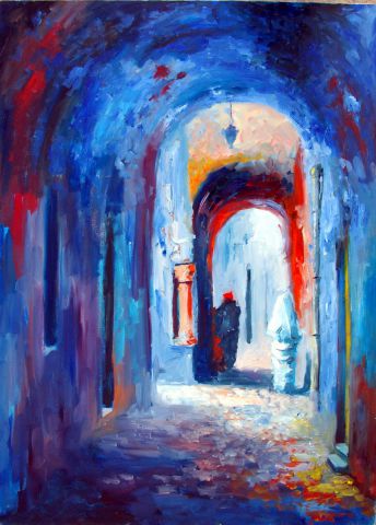 L'artiste nejib zneidi - la medina en lumière