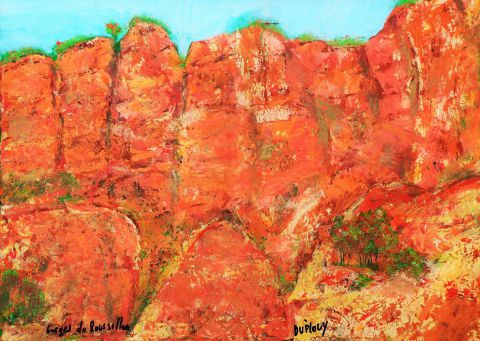 L'artiste Duplouy - Le grand Canyon de Roussillon (Provence)