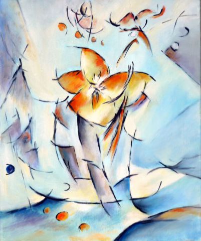 Peinture : Amarylis - janine chetivet Peinture : Amarylis - janine chetivet