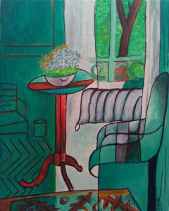 Voir cette oeuvre de Manelle: Mon petit intérieur vert