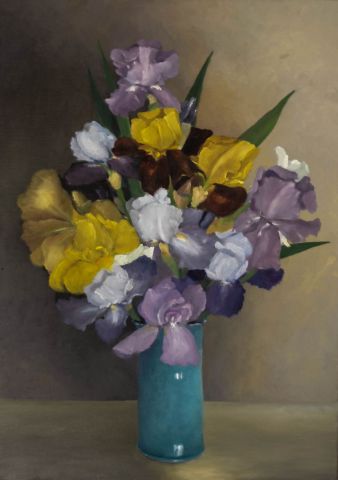Iris - Peinture - Guy Lorquet