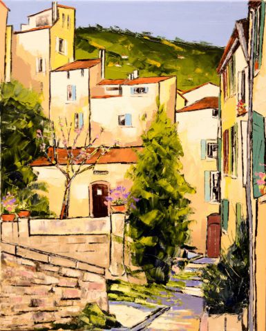 L'artiste JIEL - ruelle de Provence