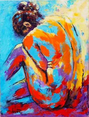 TIMIDE - Peinture - Monick Bres  TIMIDE - Peinture - Monick Bres