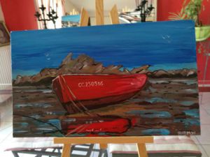 Voir le détail de cette oeuvre: La barque rouge