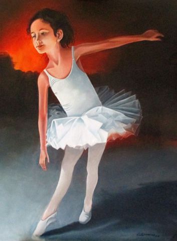 La petite danseuse - Peinture - simonian christian
