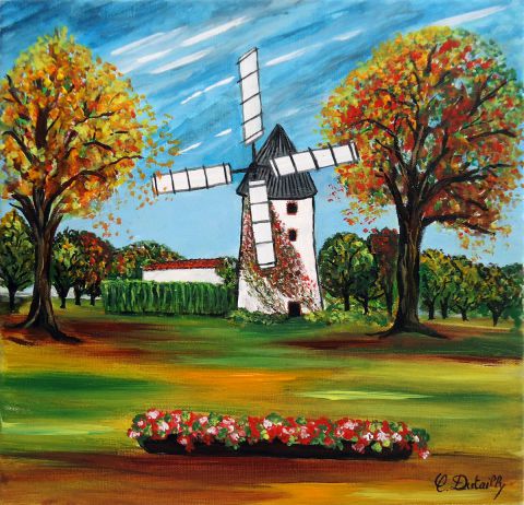 L'artiste Catherine Dutailly - Le petit moulin (Chateauneuf)
