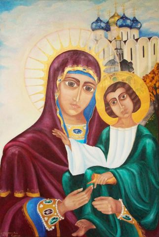 Saint Mary - Peinture - Martynova Elena Saint Mary - Peinture - Martynova Elena