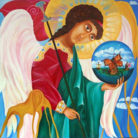St.Gabriel - Peinture - Martynova Elena
