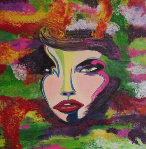 Peinture de Paoli: Abstrait feminin
