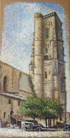 L'artiste chanu - La cathédrale St Gervais à Lectoure) effet du midi
