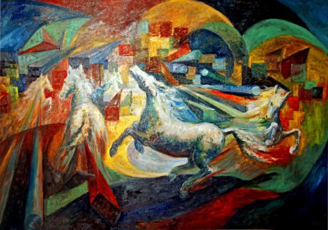 Le Carrousel - Peinture - PIERRE BRAULT Le Carrousel - Peinture - PIERRE BRAULT