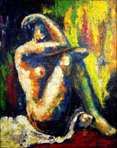 La pose zen - Peinture - PIERRE BRAULT La pose zen - Peinture - PIERRE BRAULT