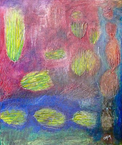 jusque dans les nervures (N° 7 de la série Forces de la Nature) - Peinture - Oria jusque dans les nervures (N° 7 de la série Forces de la Nature) - Peinture - Oria