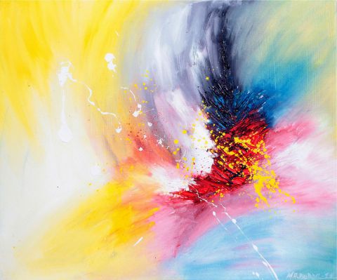 L'oiseau - Peinture - Myriam Bonnet L'oiseau - Peinture - Myriam Bonnet