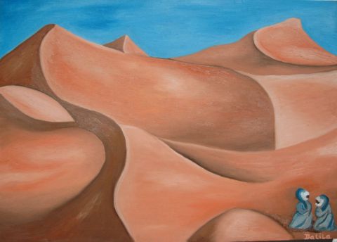 LE DESERT - Peinture - Dalila Ehrhardt