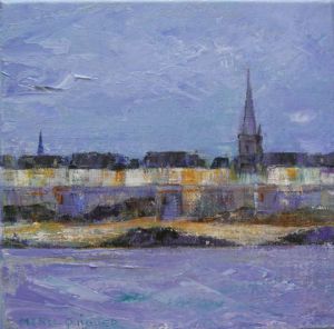 Peinture de Meryl QUIGUER: Saint Malo. (violet)