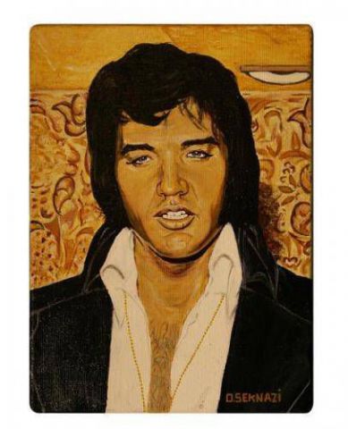 ELVIS PRESLEY HILTON 1972 - Peinture - olivier seknazi ELVIS PRESLEY HILTON 1972 - Peinture - olivier seknazi